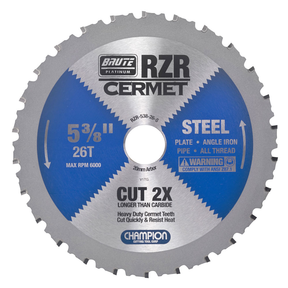 CERMET BRUTE RZR S SAW BLADE: 5-3/8X26 - Saw Blades
